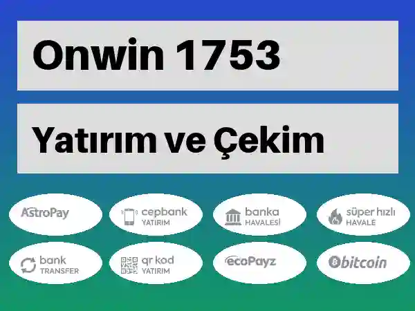 Onwin Mobil Para yatırma ve çekme 1753